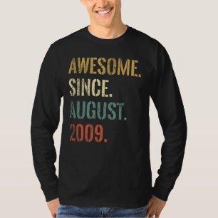T-shirt 13e anniversaire 13 ans stupéfiant depuis août 200