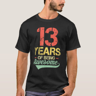 T-shirt 13e Anniversaire 13 Ans Vintage 13 Ans De Bei