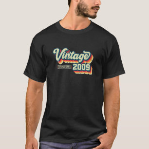 T-shirt 13E Anniversaire Cadeaux Retro Vintage 2009 Pa Ori