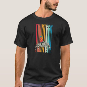 T-shirt 13e anniversaire de fête Approvisionnement Retro V