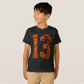 T-shirt 13e anniversaire fête treize 13 ans (Devant entier)