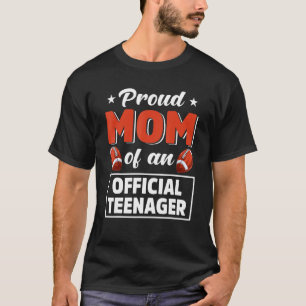 T-shirt 13e Anniversaire Fier Maman Football D'Un Te Offic