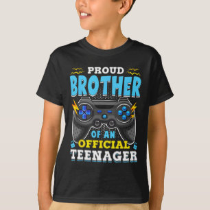 T-shirt 13e anniversaire Fière Frère Officiel Adolescent V
