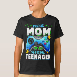 T-shirt 13e anniversaire Fière Maman Officielle Adolescent