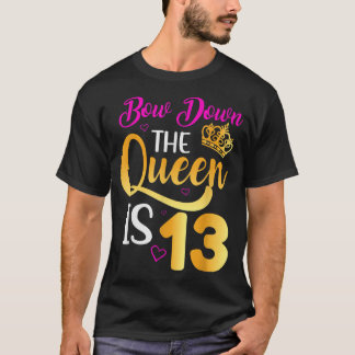 T-shirt 13e anniversaire Filles 13 ans Adolescent officiel