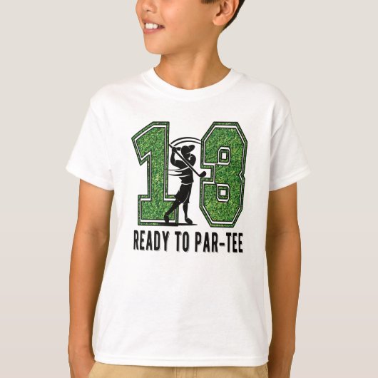 T-shirt 13e anniversaire Gift Joueur de golf 13 ans Garçon (Devant)
