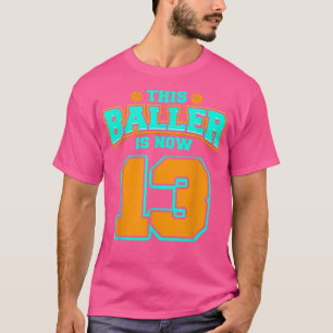 T-shirt 13e anniversaire pour garçons Basketball 13 ans Ki