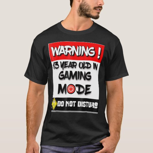 T-shirt 13e anniversaire pour les garçons 13 ans Ados game (Devant)