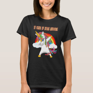 T-shirt 13e Anniversaire tenue incroyable Dabbing Unicorn