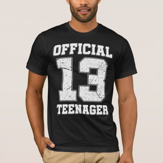 T-shirt 13e anniversaire Treize ans Adolescent officiel (Devant)