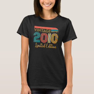 T-shirt 13e anniversaire Vintage 2010 13 ans