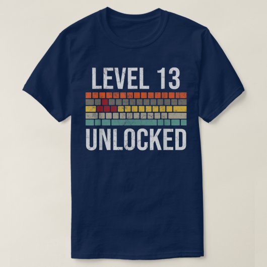 T-shirt 13e Birthday Gamer Birthday for Boys Level 13 Unl (Design devant)