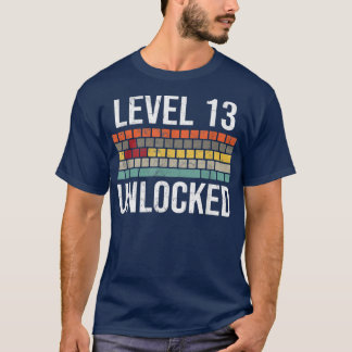 T-shirt 13e Birthday Gamer Birthday for Boys Level 13 Unl