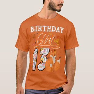 T-shirt 13ème Fo Anniversaire fille mignonne Fo Lover Zoo