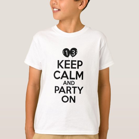 T-shirt 13èmes conceptions an d'anniversaire (Devant)