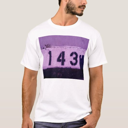 T-shirt 143 = je t'aime (Devant)