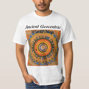 T-shirt $14,95 Carte géocentrique antique du monde