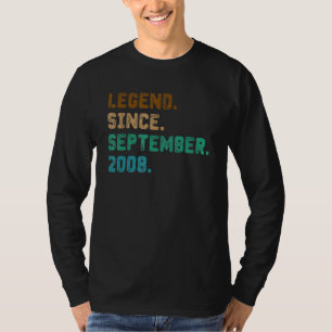T-shirt 14 Ancienne légende depuis septembre 2008 14e Birt