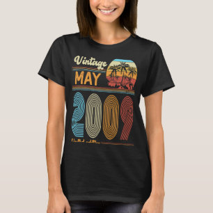 T-shirt 14 Anniversaire Vintage Mai 2009 Filles Garçons