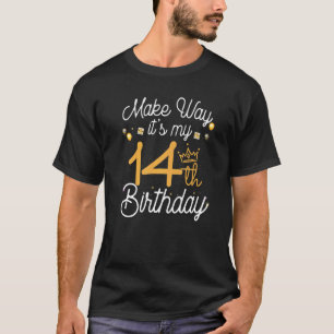 T-shirt 14 ans Anniversaire Princesse Faire place C'est mo