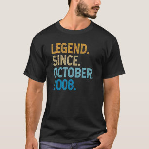 T-shirt 14 Ans Légende depuis Octobre 2008 14e Naissance