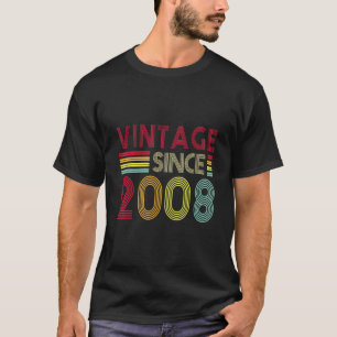 T-shirt 14 Ans Retro Vintage 2008 Editon 14e Naissance