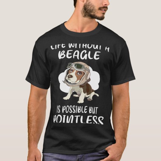 T-shirt 14 Vie Sans Beagle (Devant)