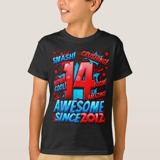 T-shirt 14 Year Old For Boys 14th Birthday Boy 14 Year Old (Devant)