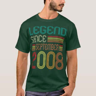 T-shirt 14e anniversaire Cadeaux Légende depuis septembre 