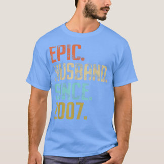 T-shirt 14e anniversaire du Mariage pour lui Epic Mari Sin