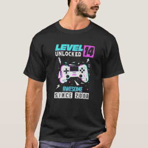 T-shirt 14E Anniversaire Gamer Cadeaux Garçons Ado 14 Ans