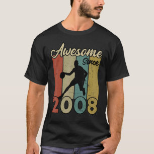 T-shirt 14e anniversaire stupéfiant depuis 2008 Basketball