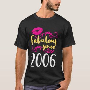 T-shirt 14e anniversaire Sweet Lips Girl Fabuleux depuis 2