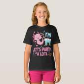T-shirt 14e Je suis 14 Anniversaire fille Axolotl Lover ca (Devant entier)