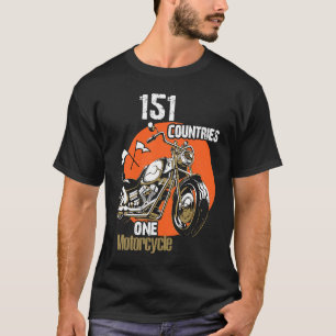 T-shirt 151 Pays Motocyclette