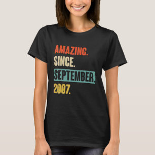 T-shirt 15 ans 15 ans Extraordinaire depuis septembre