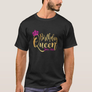 T-shirt 15 ans 15e anniversaire Reine depuis 2008 Couronne