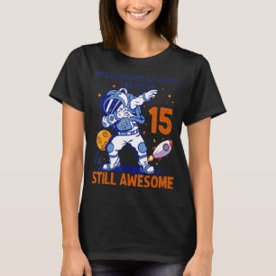 T-shirt 15 Ans Astronaut planète spatiale 15e Anniversaire