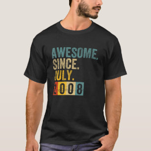 T-shirt 15 ans Awesome depuis Juillet 2008 15e anniversair