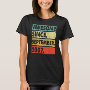 T-shirt 15 Ans Awesome Depuis Septembre 2007 15 7