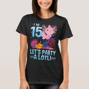 T-shirt 15 ans Axolotl 15e anniversaire garçons filles ado