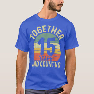 T-shirt 15 ans ensemble 15e anniversaire Mariage pour Hus
