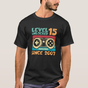 T-shirt 15 Ans Garçon Gamer 15E Anniversaire Ado Garçons G