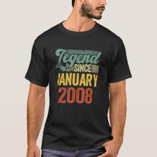 T-shirt 15 Ans Légende depuis Janvier 2008 15 Ans