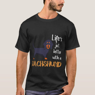 T-shirt 15 La vie est juste meilleure avec un teckel