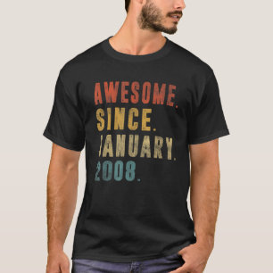 T-shirt 15e anniversaire 15 ans stupéfiant depuis le 2 jan