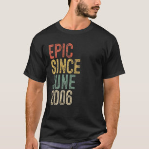 T-shirt 15E Anniversaire 15 Ans Vintage Né En 2006