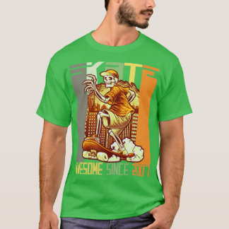 T-shirt 15e anniversaire Amateurs de skateboard Skater Awe