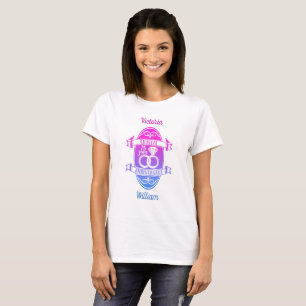 T-shirt 15e anniversaire de mariage de cristal traditionne