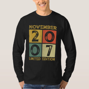 T-shirt 15e anniversaire Décorations Novembre 2007 15 ans
